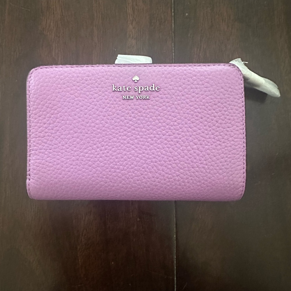 Kate Spade Bifold Lilac Leather Wallet